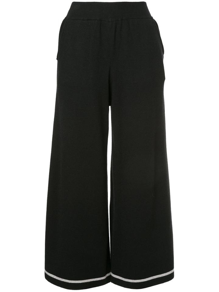 Guild Prime Cropped Wide Leg Trousers - Black