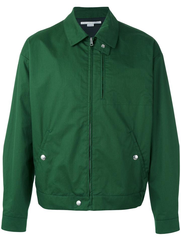 Stella Mccartney Technical Jacket, Men's, Size: 48, Green, Cotton/viscose