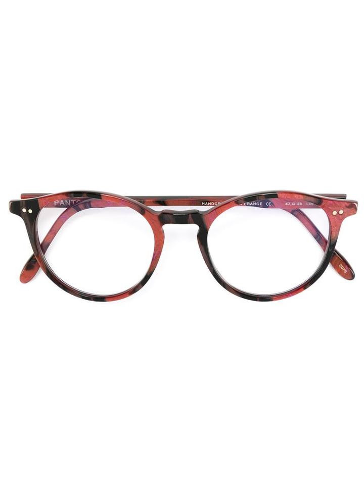 Pantos Paris Tortoise Round Sunglasses