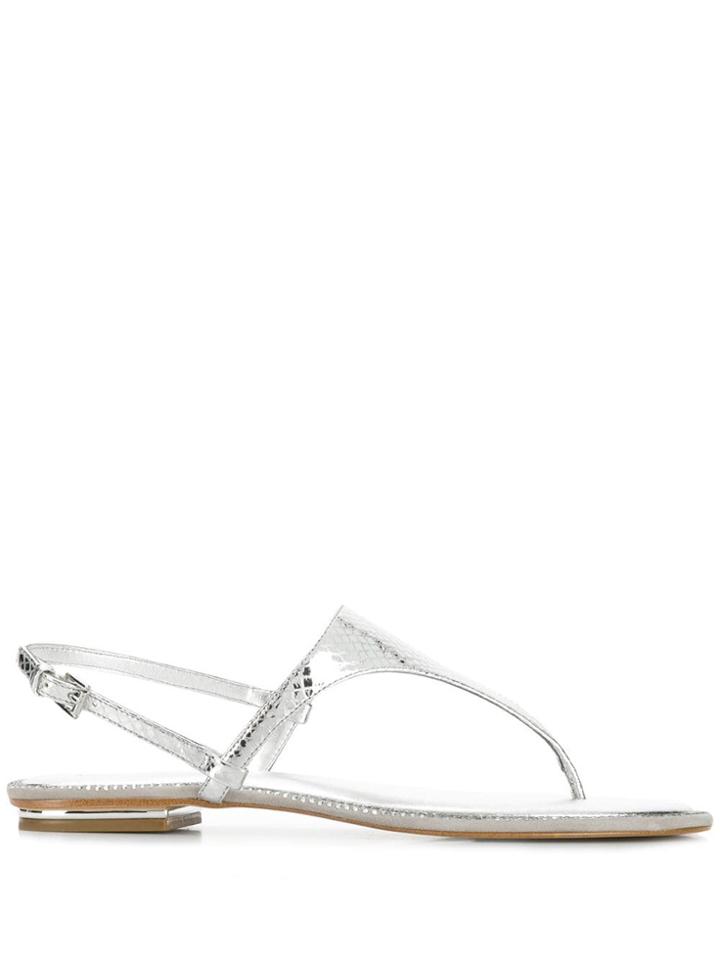 Michael Kors Collection T-bar Sandals - Silver