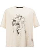 Miaoran Sketch Print T-shirt - White
