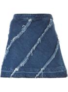 Christian Pellizzari Denim Short Skirt
