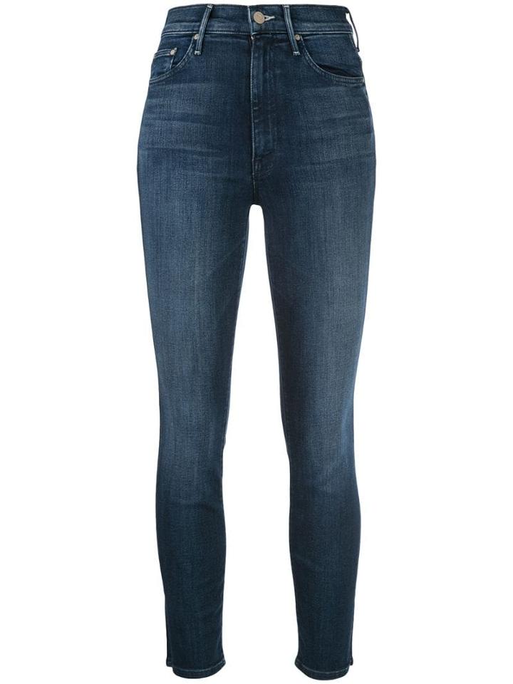 Mother The Swooner Ankle Slice Jeans - Blue