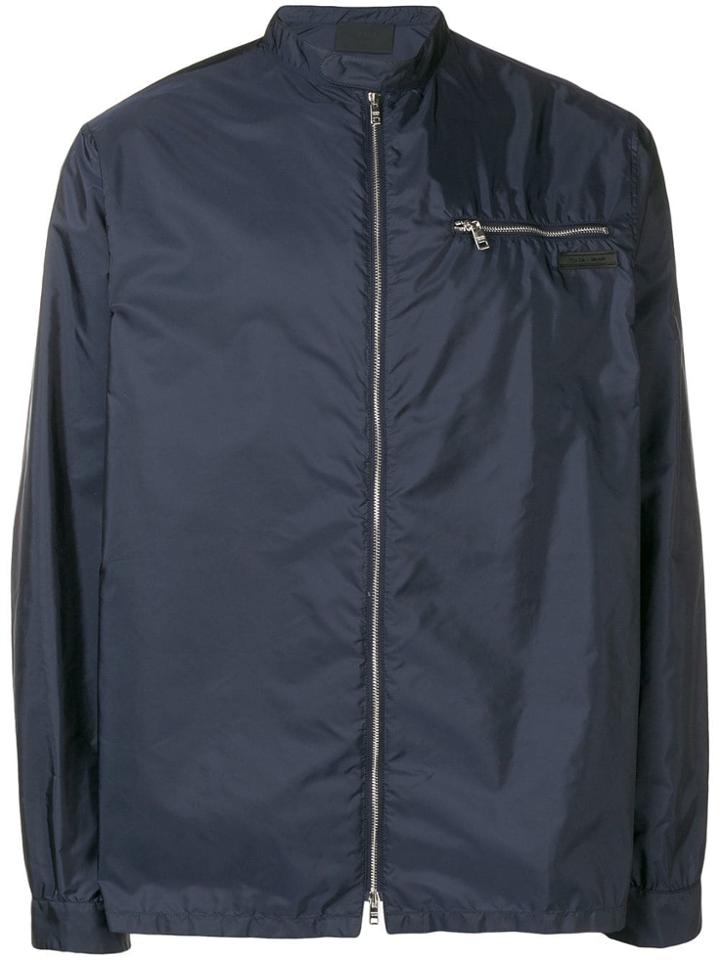 Prada Zip-up Shell Jacket - Blue