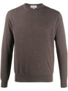 Canali Crew-neck Cashmere Jumper - Brown