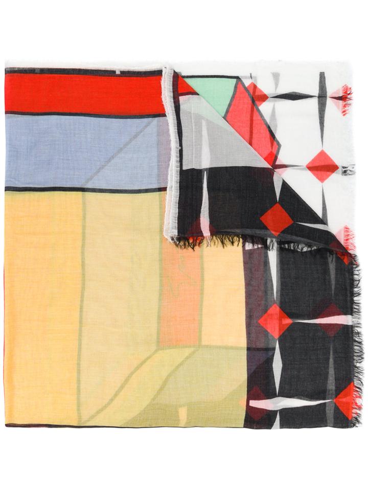 Giorgio Armani Geometric Print Scarf - Multicolour
