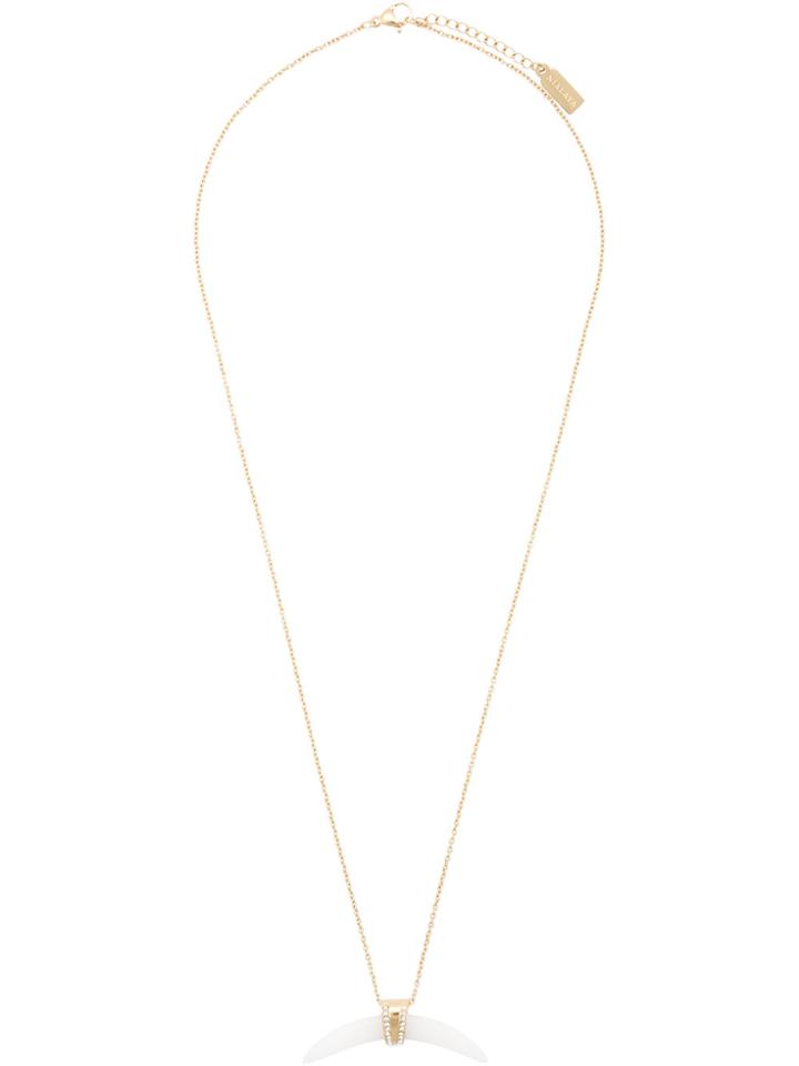 Nialaya Jewelry Mother Of Pearl Horn Necklace - White