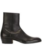 Maison Margiela Textured Tuxedo Boots