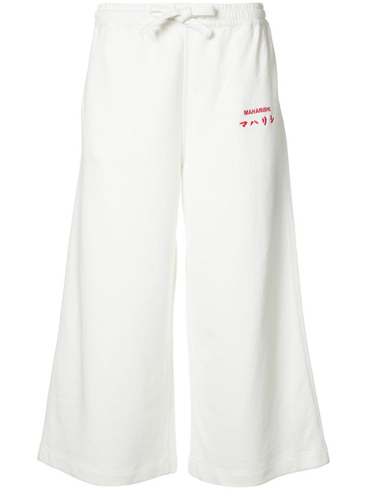 Maharishi - Cropped Trousers - Women - Cotton - 8, White, Cotton