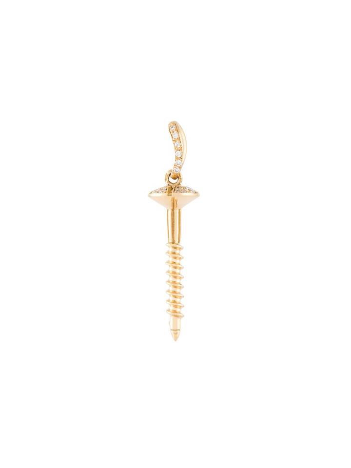 Aurelie Bidermann 'screw' Diamond Pendant