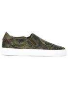 Givenchy Dollar Slip-on Skate Sneakers - Green
