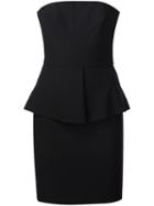 Elizabeth And James Strapless Dress, Women's, Size: 8, Black, Polyester/spandex/elastane/viscose