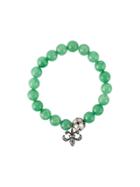 Gemco Bead Diamond Charm Bracelet - Green