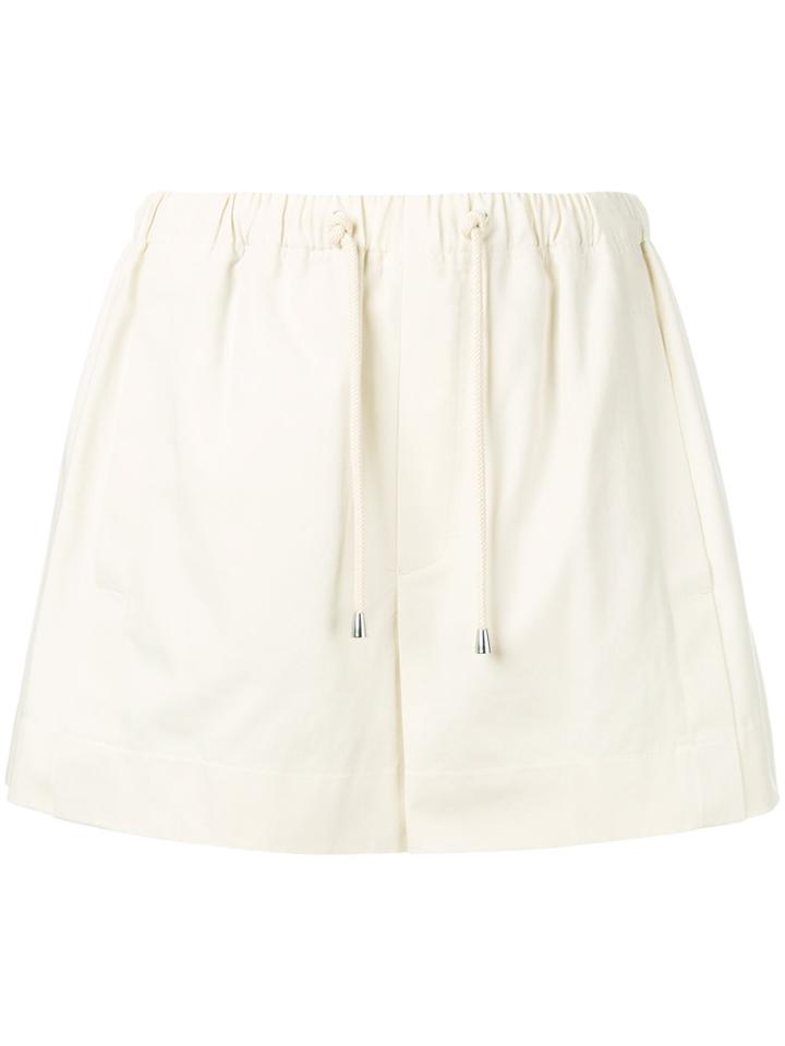 Helmut Lang Drawstring Shorts - Nude & Neutrals