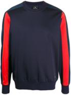 Ps Paul Smith Panelled Colour-blocked Sweatshirt - Blue