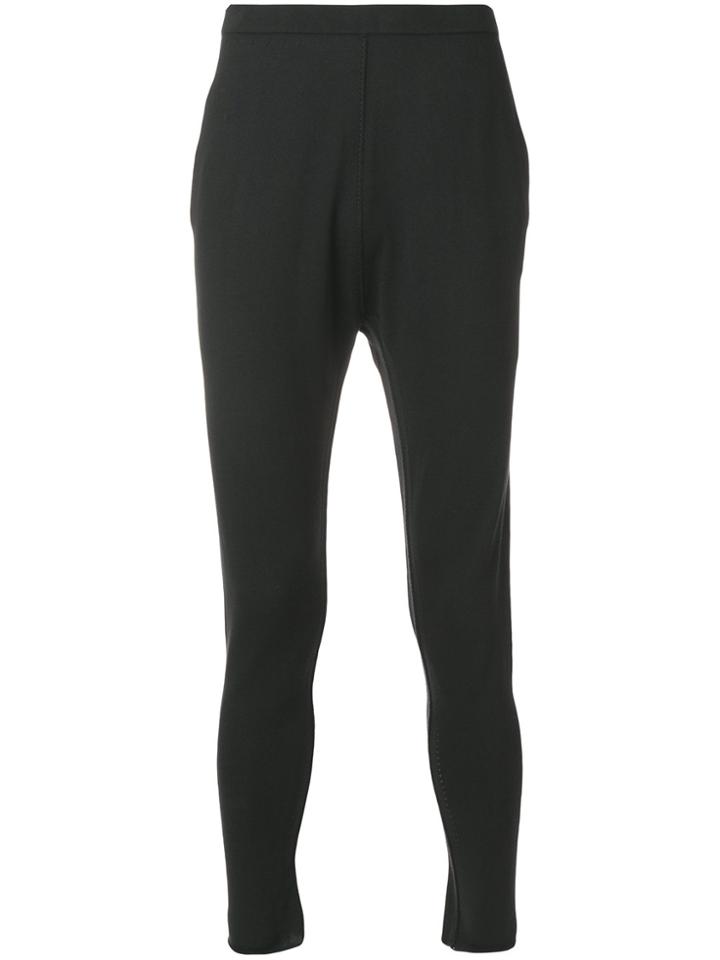 Label Under Construction Embroidery Slim Trousers - Grey