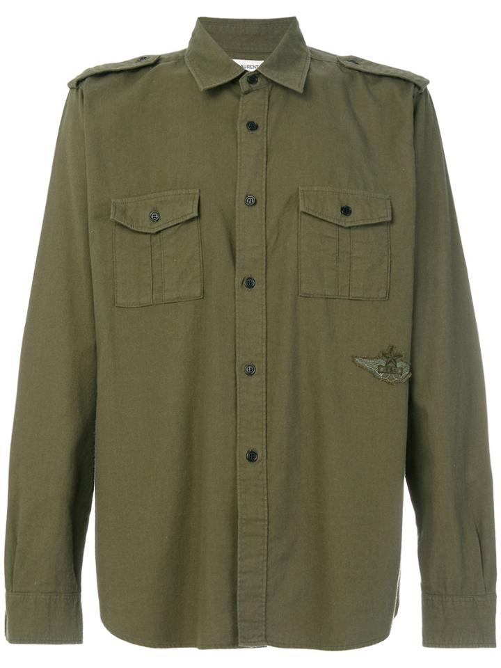 Saint Laurent Military-effect Shirt - Green