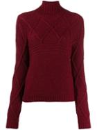 Eleventy Turtle-neck Sweater - Red