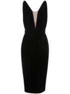 Alex Perry - Fitted Pencil Dress - Women - Rayon/silk - 4, Black, Rayon/silk