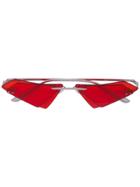 Percy Lau Cat-eye Tinted Sunglasses - Red