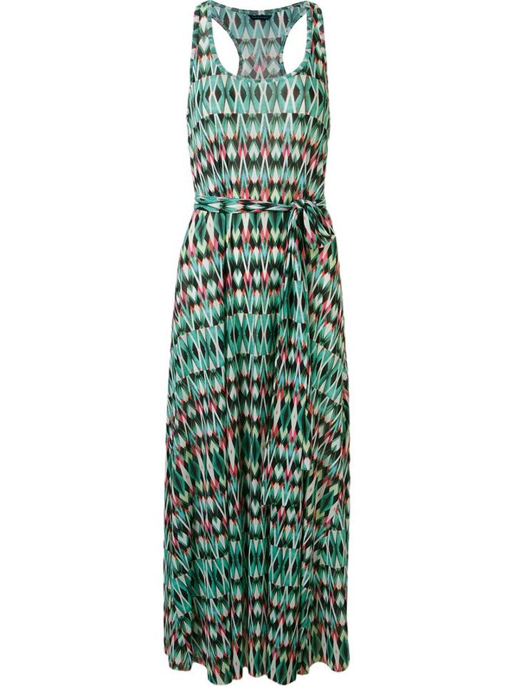 Lygia & Nanny Printed Maxi Dress, Women's, Green, Polyamide