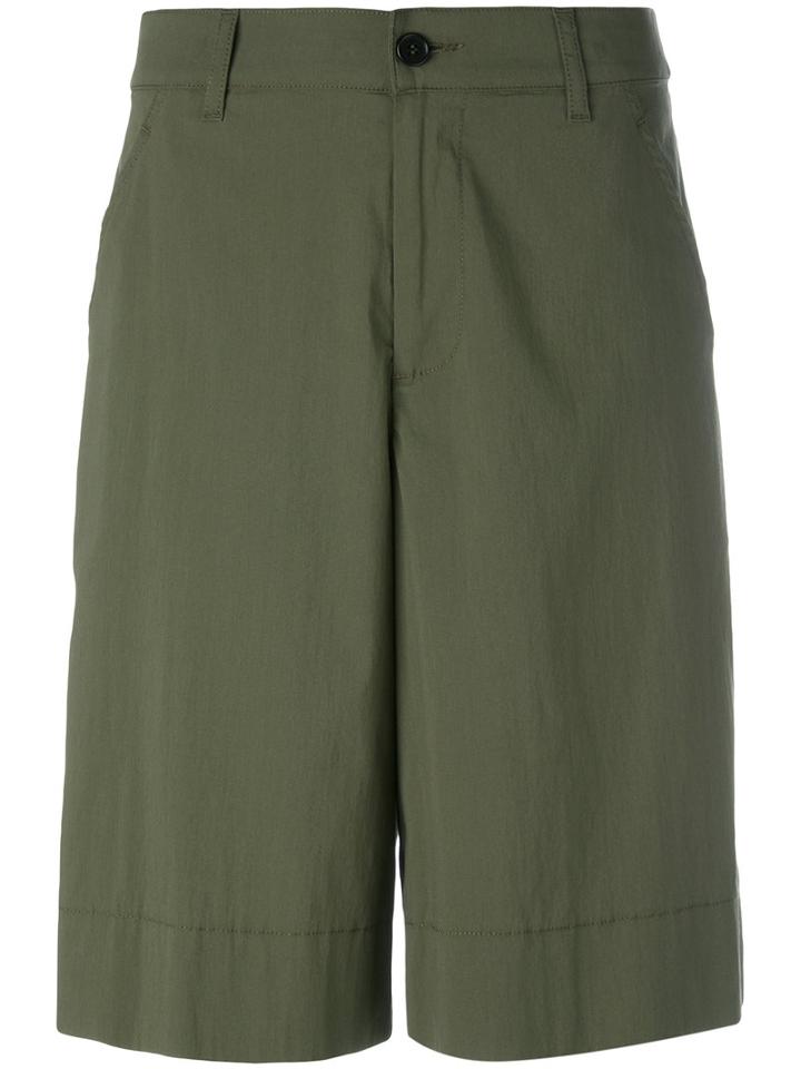 Barena - Knee Length Shorts - Women - Cotton/polyamide/spandex/elastane - 38, Women's, Green, Cotton/polyamide/spandex/elastane