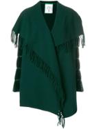 Moncler Draped Shawl Cardi-coat - Green