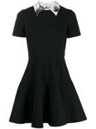 Valentino X Undercover Graphic Lovers Pleated Dress - Black
