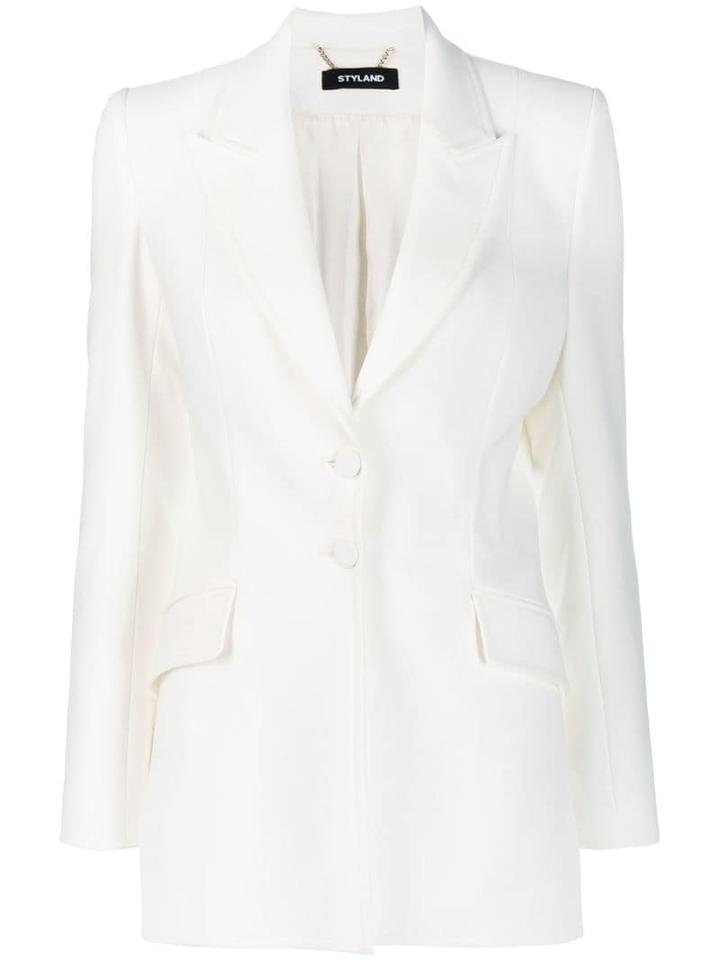 Styland Fitted Blazer - White