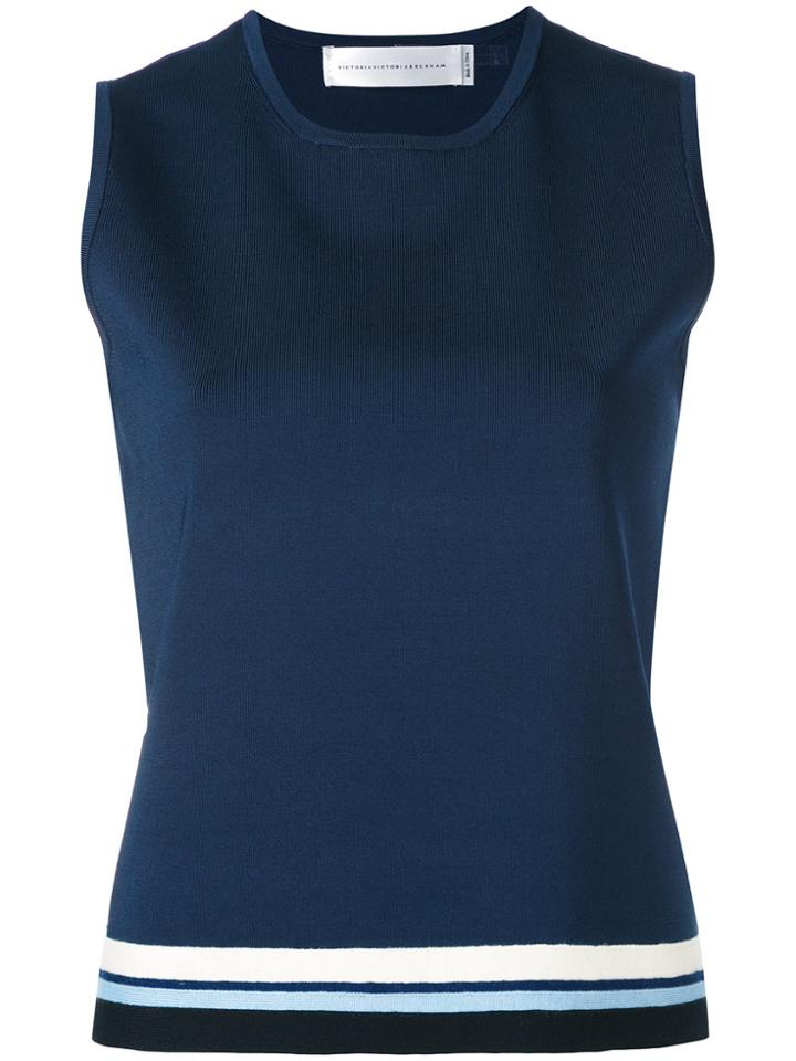 Victoria Victoria Beckham Cropped Blouse - Blue