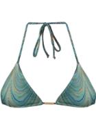 Lygia & Nanny Triangle Bikini Top, Women's, Size: 40, Blue, Polyamide/spandex/elastane