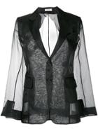 Max Mara Sheer Blazer - Black