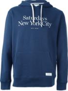 Saturdays Surf Nyc 'ditch Miller' Hoodie, Men's, Size: Small, Blue, Cotton
