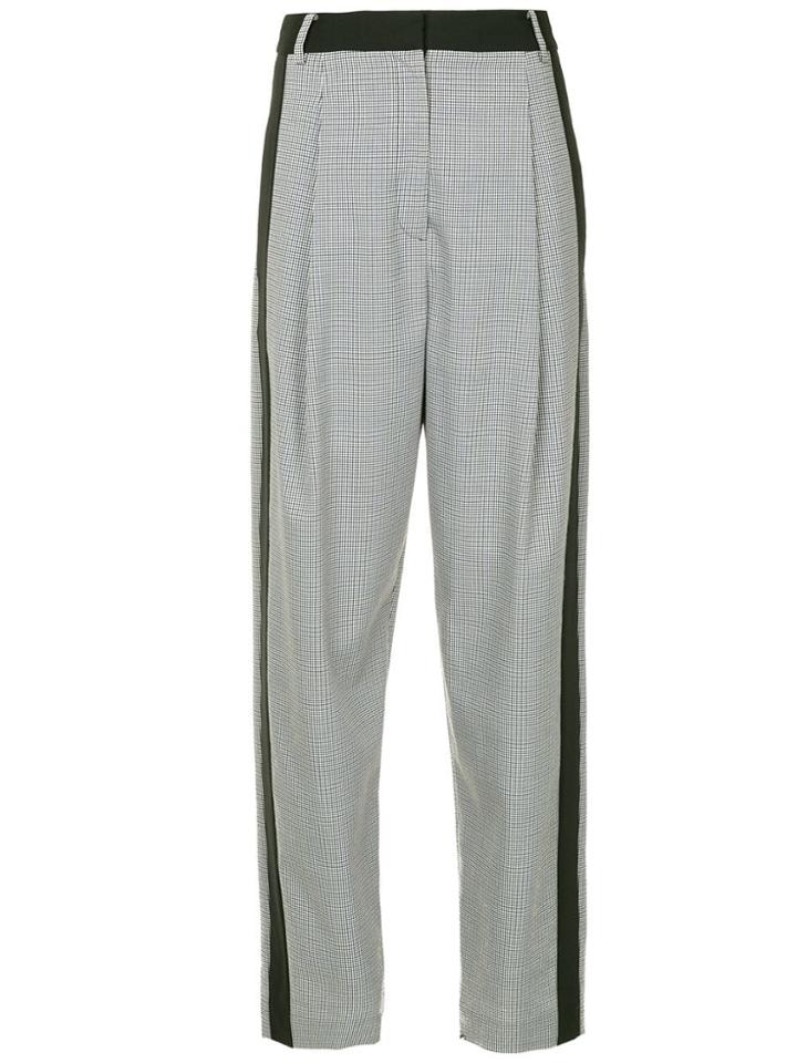 Tibi Side Stripe Trousers - Black