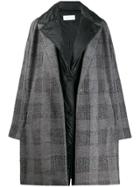 Fabiana Filippi Oversized Checked Coat - Grey