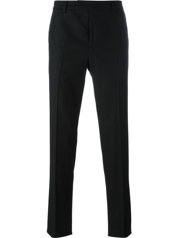 Ermanno Scervino Slim-fit Tailored Trousers, Men's, Size: 46, Black, Cotton/cupro/wool/spandex/elastane