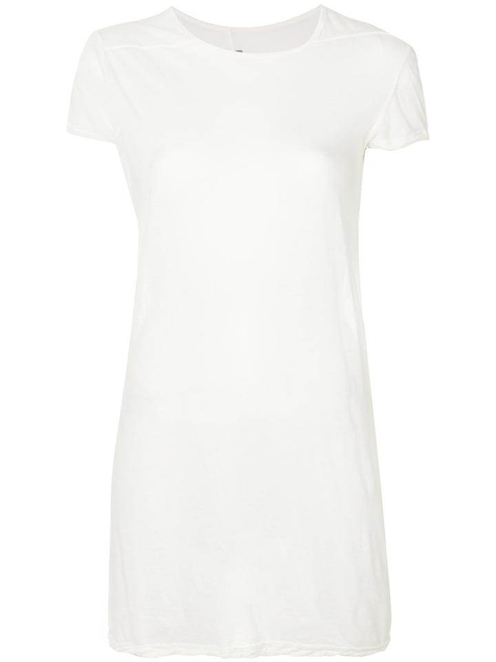 Rick Owens - Long Length T-shirt - Women - Cotton - 40, White, Cotton