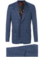 Paul Smith Checked Suit - Blue