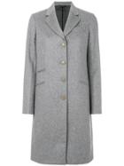 Paul Smith Tailored Button Up Coat - Grey