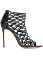 Casadei Embellished Cut-out Booties