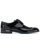 Versace Classic Varnished Derby Shoes - Black