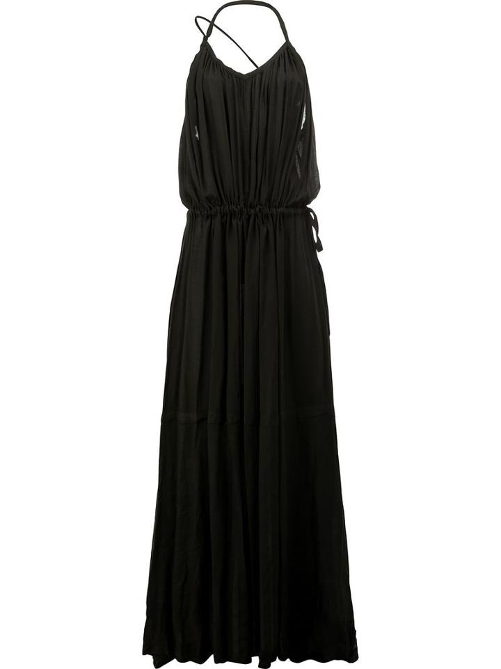Ann Demeulemeester Pleated Maxi Dress, Women's, Size: 36, Black, Rayon