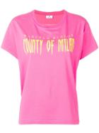 Marcelo Burlon County Of Milan Crew Neck T-shirt - Pink & Purple