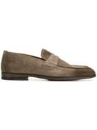 Doucal's Distressed Penny Loafers - Nude & Neutrals
