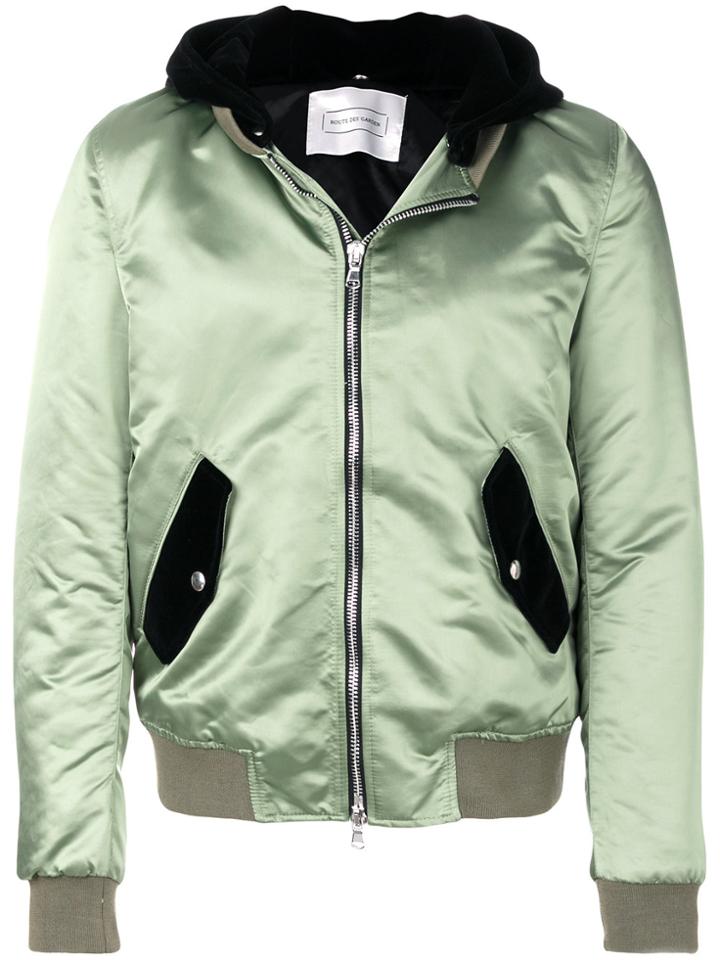 Route Des Garden Contrast Hood Bomber - Green