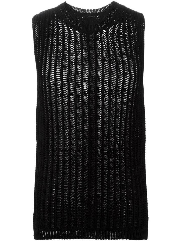 Rick Owens 'nautical' Sleeveless Knit Top