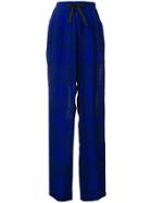Haider Ackermann Check Elasticated Trousers - Blue