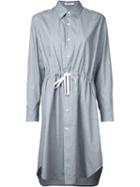 Astraet - Belted Shirt Dress - Women - Cotton - One Size, Grey, Cotton
