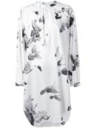 Embroidered Shirt Dress - Women - Silk/lyocell - 34, White, Silk/lyocell, A.f.vandevorst