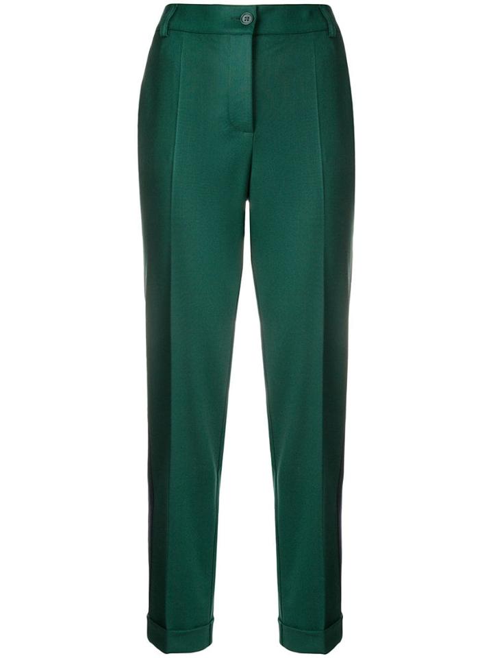 P.a.r.o.s.h. Side Stripe Slim-fit Trousers - Green